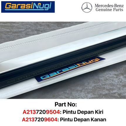 Door Strip For Mercy W213 List Cover Black Pintu Belakang Pelindung Weatherstrip Hitam E200