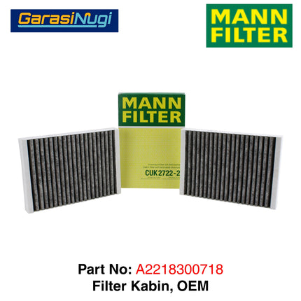 Filter Cabin For Mercedes W221 C216 Saringan Udara AC Kabin A2218300718 S300 CL500