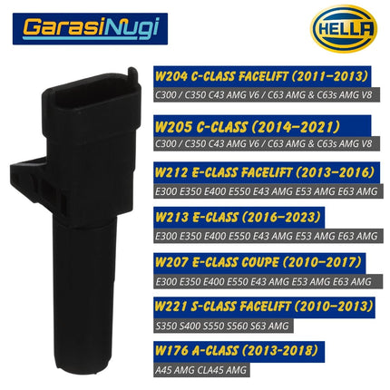 HELLA Sensor Crankshaft 2769051200 Mercedes R172 W204 W205 W212 W213 Mesin M276 Original