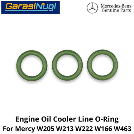 Engine Oil Cooler Mercy W205 W213 W222 W166 Seal Gasket Ring Pendingin Oli Mesin M111 M278 Mercedes C200 E200 GLC