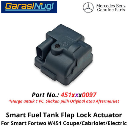 Fuel Tank Flap Smart Fortwo W453 C453 A453 Lock Actuator Aktuator Kunci Tutup Tanki Bahan Bakar (2008-2015)