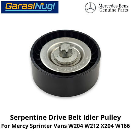 Serpentine Drive Belt Mercy W204 W212 X204 W166 Idler Pulley Katrol Penggerak Sabuk Mercedes C200 E200 ML