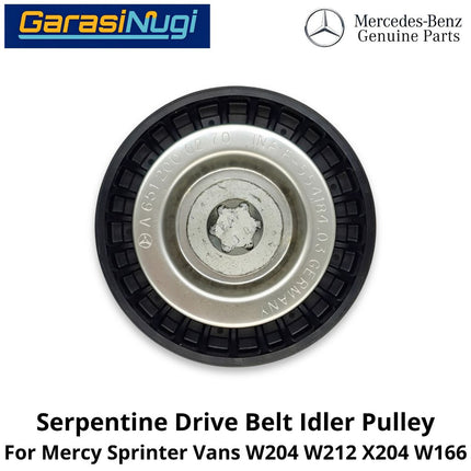 Serpentine Drive Belt Mercy W204 W212 X204 W166 Idler Pulley Katrol Penggerak Sabuk Mercedes C200 E200 ML