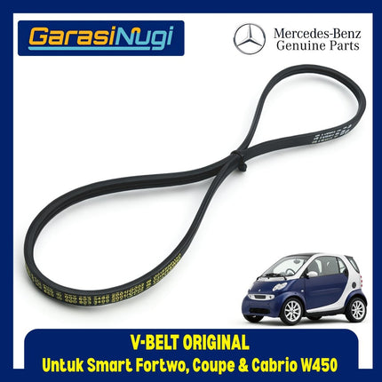 Fan Belt Smart Fortwo W450 V-Belt Tali Pulley Pengencang 0009933496 M160 Original Part 3PK850