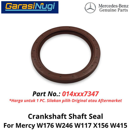 Engine Crankshaft Mercy W176 W246 X156 W415 Shaft Seal Segel Gasket Porors Engkol Mesin OM607 OM608 Mercedes A200 GLA