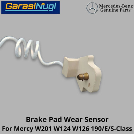 Front Brake Pad Mercy W201 W124 W126 Wear Sensor Keausan Kampas Rem Depan Mercedes 190 230E