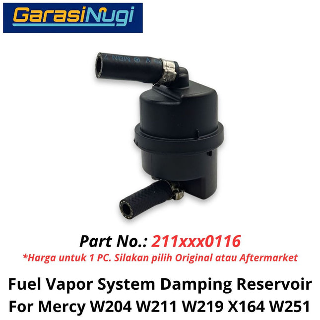 EVAP System Mercy W204 W211 W219 W251 Damping Reservoir Wadah Peredam Uap Bahan Bakar Mercedes C200 E200 R350