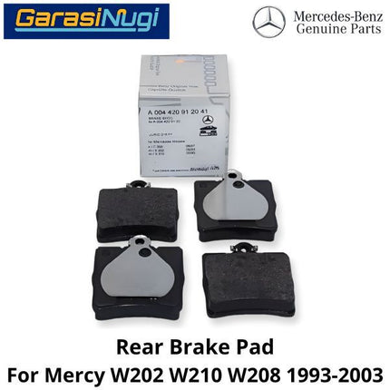 Rear Brake Pads Mercy W202 W210 W208 Kampas Rem 0044209120 Belakang C180 E230 CLK
