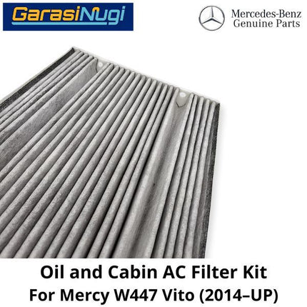 Oil and Cabin AC  Mercy W2447 Filter Kit Saringan Oli dan AC Kabin Set 4478352000 Vito