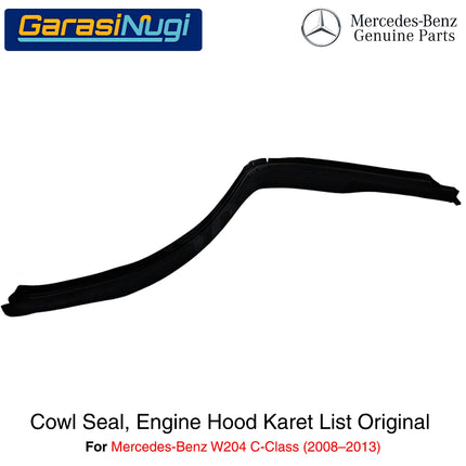 Mercedes W204 W207 Karet Lis Sekat Kap Mesin Cowl Seal Engine Hood Original C200 E200