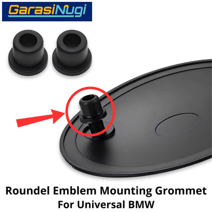 Trunk Emblem For Universal BMW Grommet Klip Karet Pelindung Logo Kap Mesin Depan
