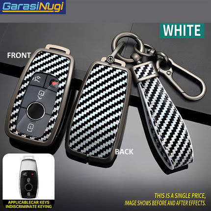 Key Case For Mercedes W177 Sarung Kunci Metal Gun Carbon Long Keychain