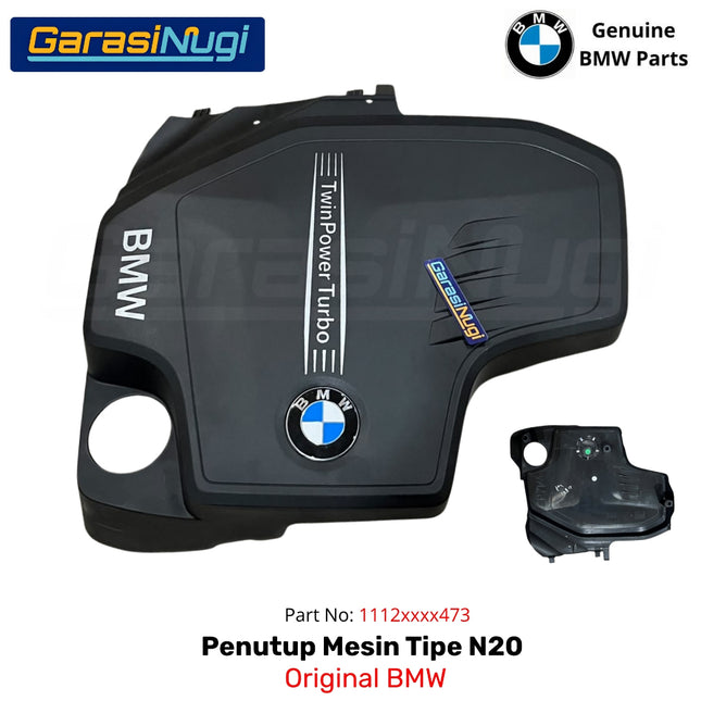 Penutup Mesin BMW F20 F22 F30 Engine Cover N20 Twin Power Turbo Original With Logo 320