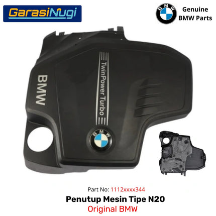 Penutup Mesin BMW F20 F22 F30 Engine Cover N20 Twin Power Turbo Original With Logo 320