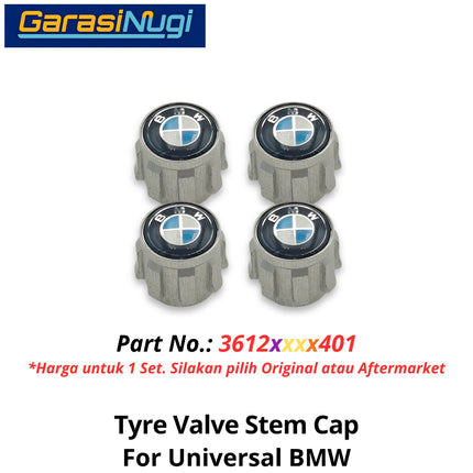 Roundel Logo For Universal BMW Tyre Valve Cap Tutup Katup Ventil Ban