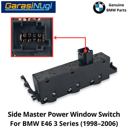Driver Side For BMW E46 Master Power Window Switch Sakelar Utama Jendela Elektrik 330 1998-2006