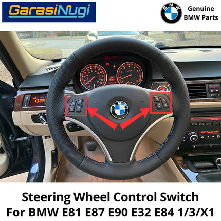 Steering Wheel For BMW E81 E90 E92 E84 Multifunction Control Switch Sakelar Kontrol Stir Roda Kemudi Assembly 116 320 X1
