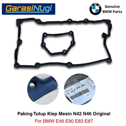 Paking Tutup Klep BMW E46 E90 E83 Original Gasket Valve Cover N42 N46 11120032224 Karet Deksel 318 320