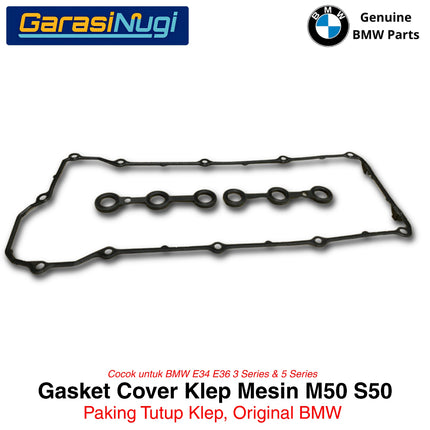 Gasket Valve Cover BMW M50 S50 E34 E36 Paking Penutup Klep Original Single VANOS 11120034107 320 520