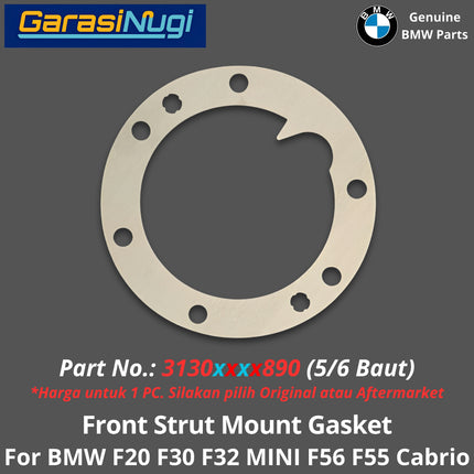 Front Strut For BMW F20 F30 F36 MINI F56 F55 Mount Gasket Ring Dudukan Peredam Kejut Depan 220 350 420