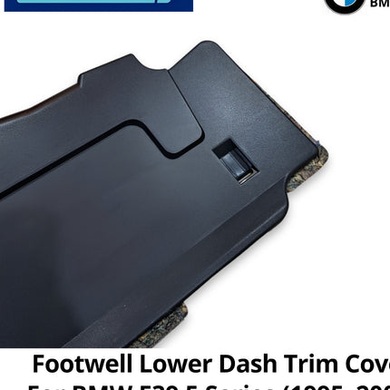 Footwell Lower For BMW E39 Dashboard Trim Panel Penutup Bawah Dasbor Sisi Penumpang 525 530 (1995-2003)