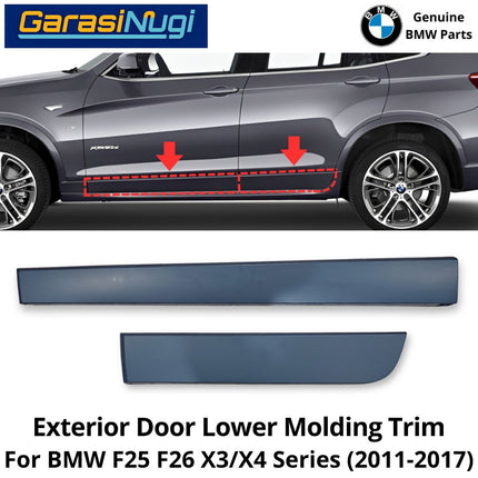 Exterior Door For BMW F25 F26 Lower Molding Trim Cover Eksterior List Penutup Pintu Bawah Depan Belakang X3 X4