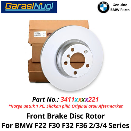 Front Brake Disc BMW F22 F30 F32 F36 Rotor 34116792221 Piringan Cakram Rem Depan Original 230 350 450