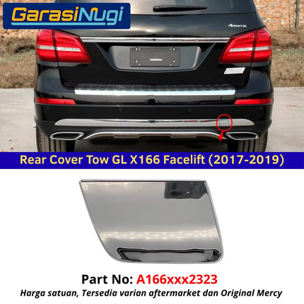Cover Towing Mercedes X166 Rear Tow Penutup Lubang Derek Bemper Belakang GL 2012 - 2019