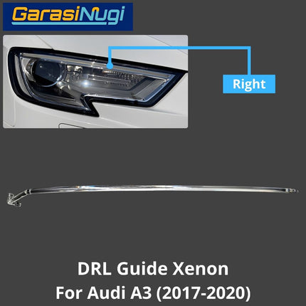 DRL Guide AUDI A3 Xenon Angel Eyebrow Light Lampu Senja (2017-2020)