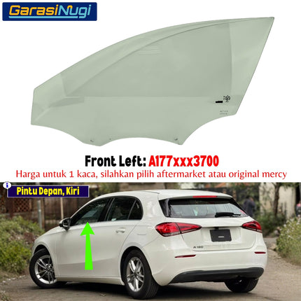 Kaca Jendela Pintu Samping Mercedes W177 Side Window Pane Glass Door Mercy A180 A200