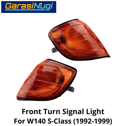 Front Turn Signal Mercy W140 Corner Light Cover Lampu Sein Depan Mercedes S280 S320 (1992-1999)