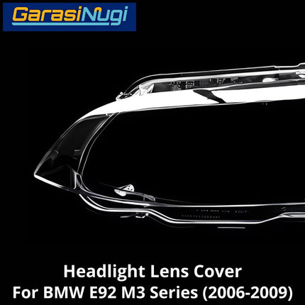 Mika Headlight For BMW E92 E93 Pre-LCI Lens Kaca Cover Lampu Depan M3 (2006-2009)
