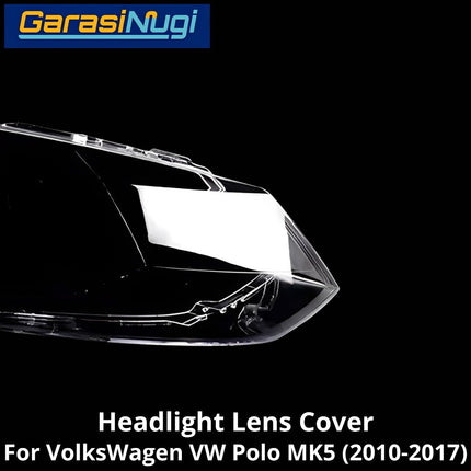 Mika Headlight VW Polo MK5 Lens Kaca Cover Lampu Depan Volks Wegan (2010-2017)