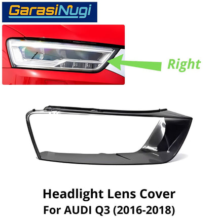 Mika Headlight AUDI Q3 (8U) Facelift Lens Kaca Cover Lampu Depan (2016-2018)