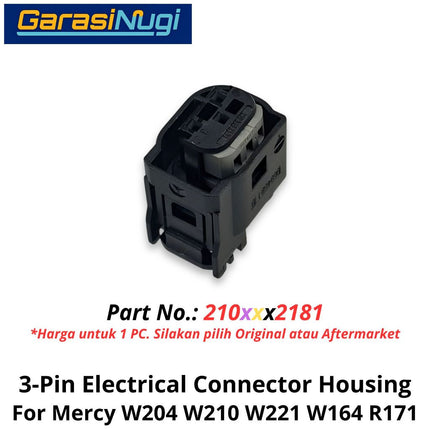 3-Pin Electrical Mercy W204 W212 W220 R171 Connector Housing Rumah Konektor Listrik Mercedes C200 E200 S300