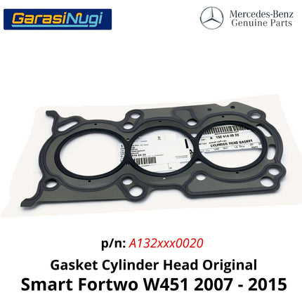 Gasket Cylinder Head Mesin M132 Smart Fortwo W451 Paking Kepala Silinder Original 1320160020 2005 - 2017