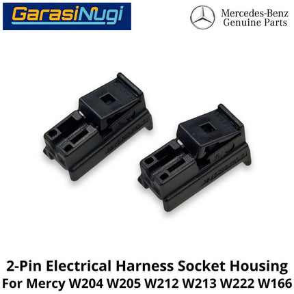 2-Pin Electrical Mercy W204 W205 W212 W222 Harness Connector Socket Konektor Rangkaian Listrik Mercedes C200 E200 S450