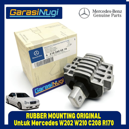 Rubber Mount Mercedes W202 W210 R170 Mounting Penahan Transmisi Original 2102400318 Mercy C180 C200 E300