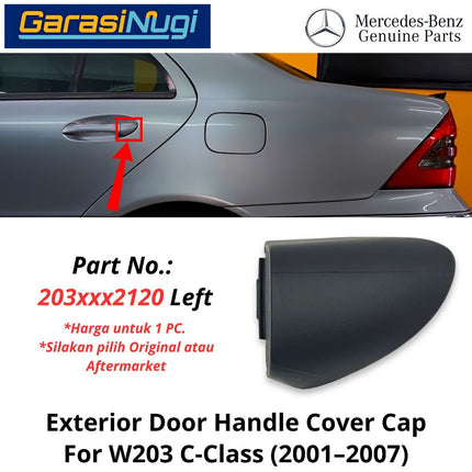 Exterior Rear Door Mercy W203 Handle Cover Cap Penutup Gagang Pintu Belakang Mercedes C200 C240 AMG