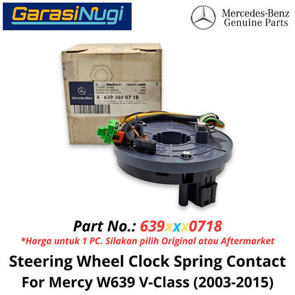Steering Wheel Mercy W639 Clock Spring Contact Selip Pegas Jam Roda Kemudi Mercedes Vito Viano (2003-2014)