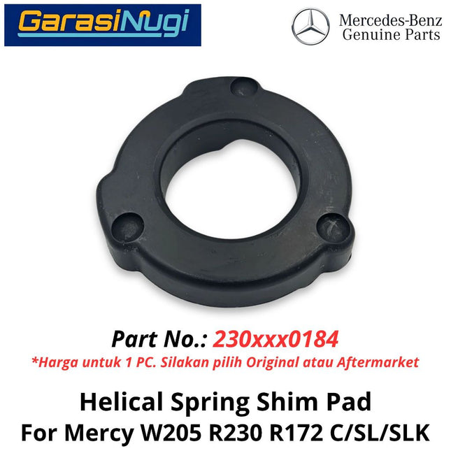 Helical Spring Mercy W205 AMG R230 R172 Pad Bantalan Atas Pelat Pegas Koil Mercedes C200 Sl SLK