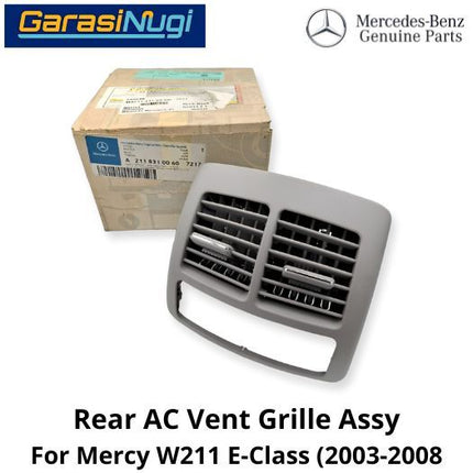 Rear AC Mercy W211 Vent Grille Assembly Cover Kisi Pendingin Belakang E240 E280
