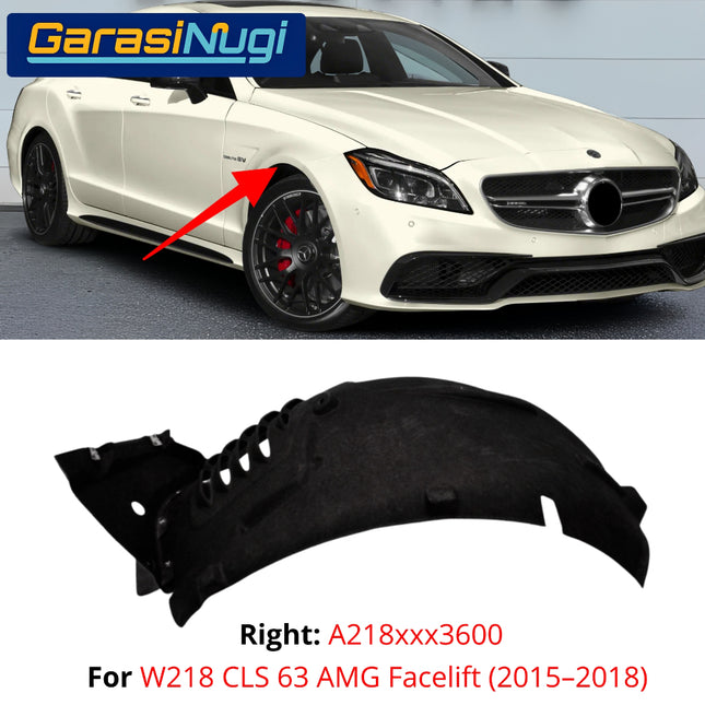 Mercedes W218 Cover Front Fender Liner Penutup Lengkungan Roda Depan CLS