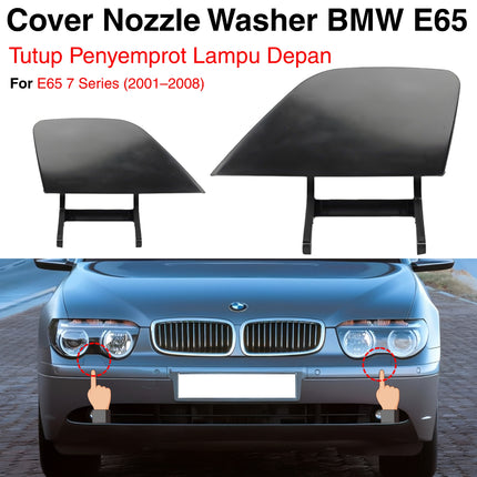 Cover Nozzle For BMW E65 E66 E67 Washer Tutup Lampu Bumper 750