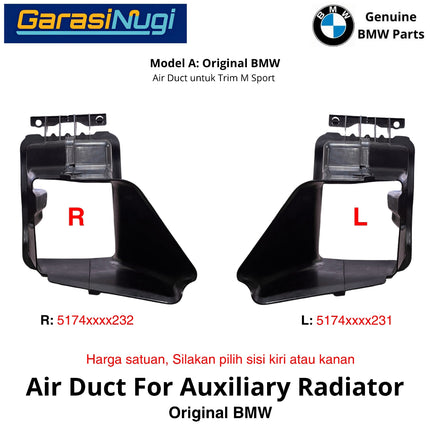 Air Duct For BMW F30 F31 Saluran Udara Auxiliary Radiator M Sport 318 335 320