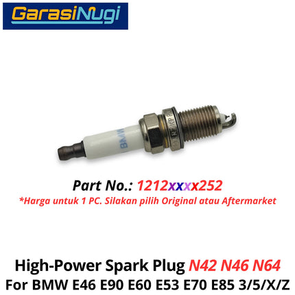 High-Power For BMW E81 E46 E90 E84 E70 Spark Plug Busi Mesin Original 12122158252 120 320 X1 X5