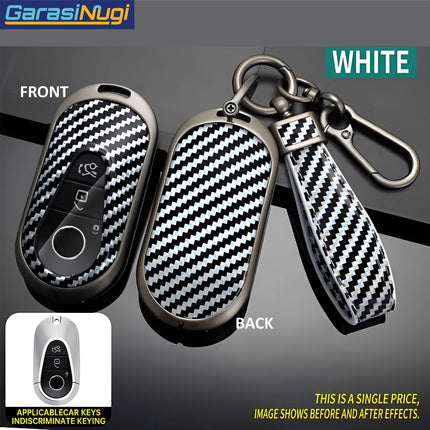 Key Case For Mercedes W167 Sarung Kunci Metal Gun Carbon Long Keychain