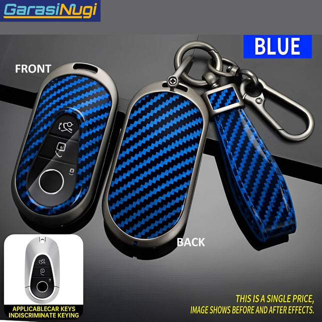 Key Case For Mercedes W167 Sarung Kunci Metal Gun Carbon Long Keychain