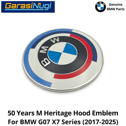 50 Years M Anniversary For BMW G07 F40 G20 F90 G30 Front Rear Emblem Logo Bagasi dan Kap Mesin X7 120 320 530