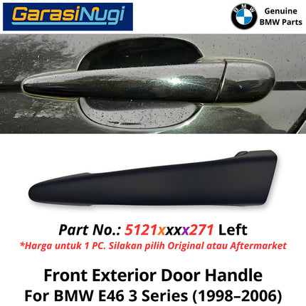 Exterior Door For BMW E46 Front Handle Eksterior Gagang Pintu Depan 330 1997-2006